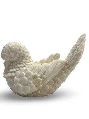 Vintage White Alabaster Santini Dove